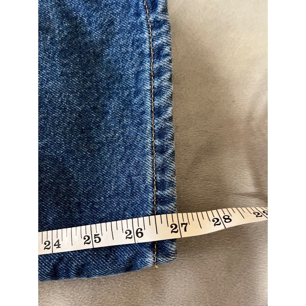 LL Bean Flannel Lined Jeans Womens 14 Pet Original Fit Relaxed Medium Wash Denim - Picture 8 of 8